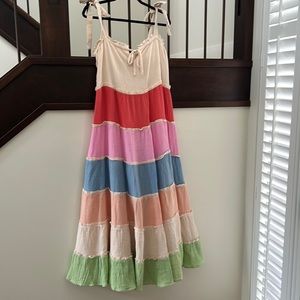 FRNCH colour block maxi dress